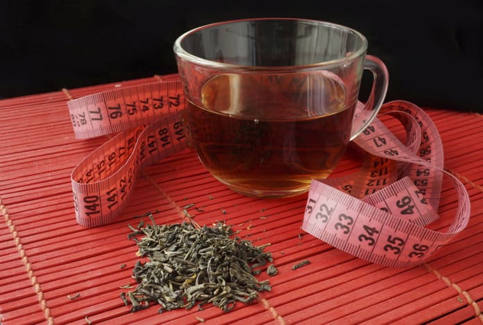 Cup of green tea for weight loss