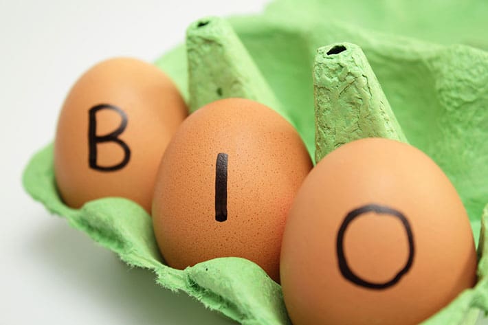 Wenn möglich, dann verwende immer Bio-Eier von freilaufenden Hühnern
