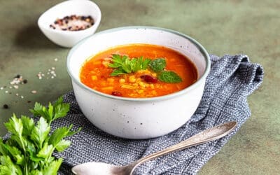Rote Linsen Suppe, einfaches und gesundes Rezept